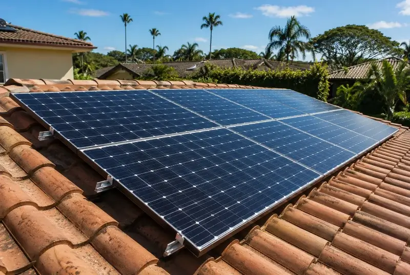 Installation de panneaux solaires à Lussac